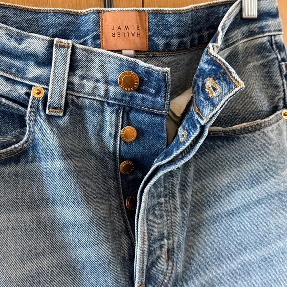 Jamie Haller The Sunday high rise straight leg Denim Jeans Women’s size 24 - Picture 4 of 11